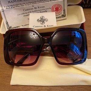 Authentic Camrose + Kross JBK Jackie Kennedy Sunglasses w/ Certificate and Case